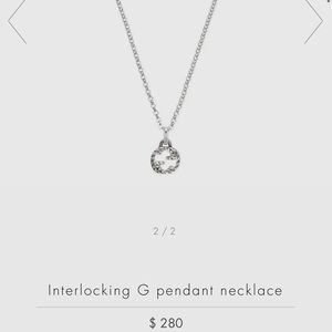Gucci Interlocking G Pendant Necklace
